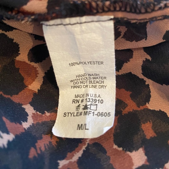 Leopard print cami with adjustable straps size S/M - Picture 5 of 5